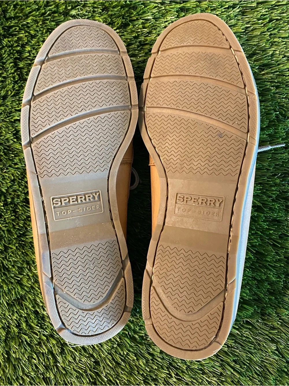 Sperry Top-Sider Men's 10.5 Tan Leather Leeward Boat Shoes Loafers